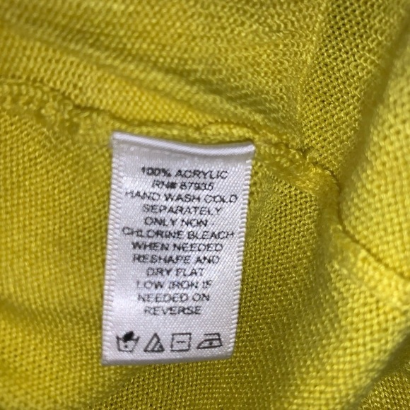 NWT Susan Graver 3X yellow sweater 3/4 sleeves pockets plus size preppy spring - Picture 3 of 9